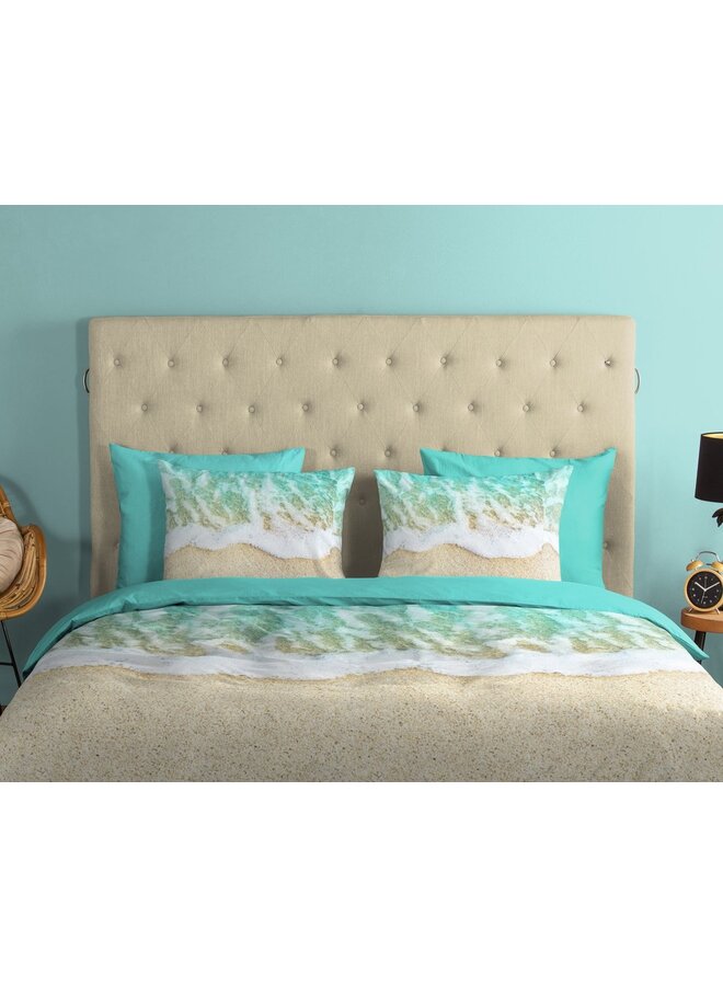 Good Morning Dekbedovertrek Beach Multi - Katoen