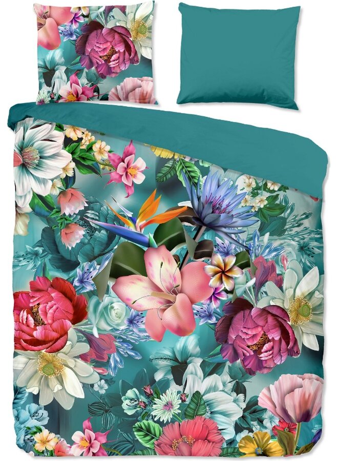 Dekbedovertrek Tiandra Petrol - Katoen PL1