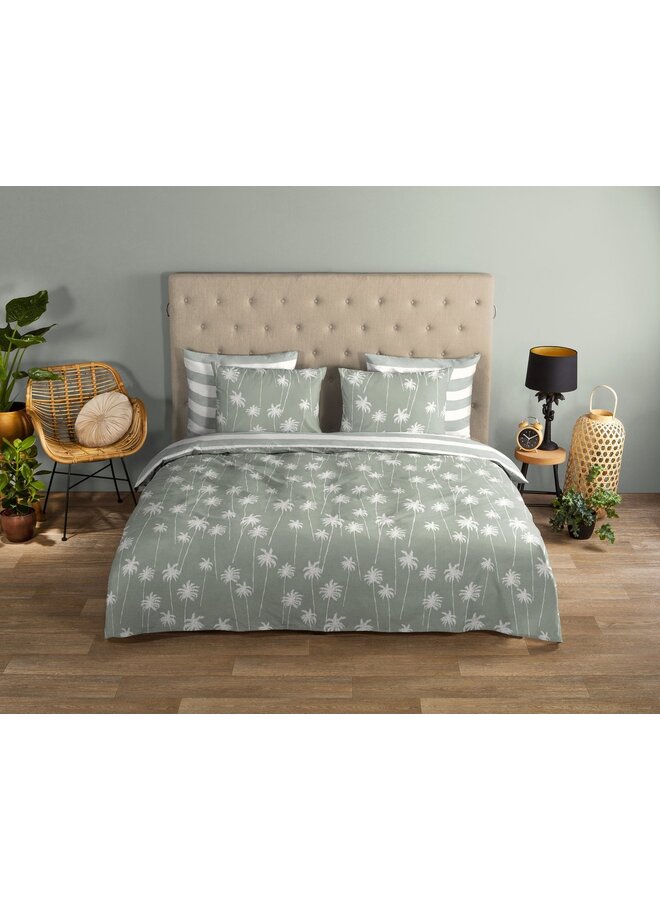 Good Morning Dekbedovertrek Summer Groen - Katoen