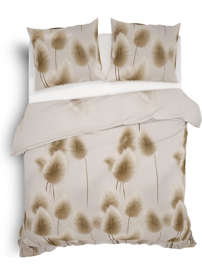 Heckett & Lane Dekbedovertrek Jonas Beige - Flanel