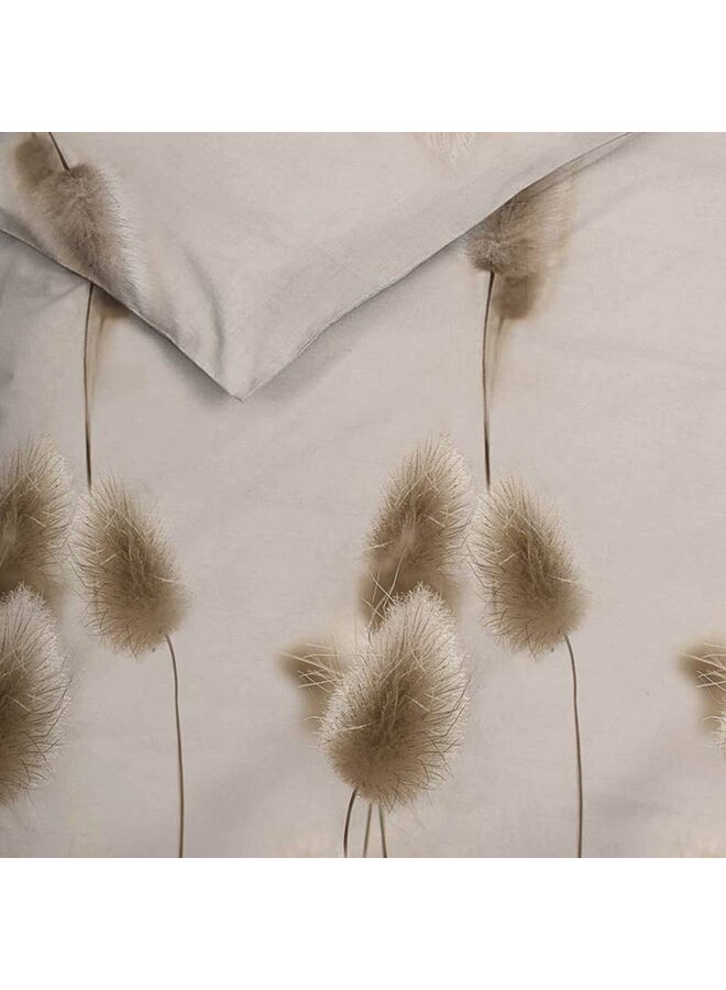 Heckett & Lane Dekbedovertrek Jonas Beige - Flanel