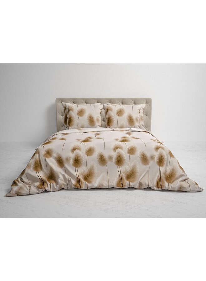 Heckett & Lane Dekbedovertrek Jonas Beige - Flanel