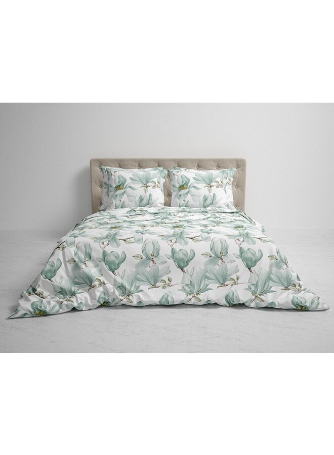 Heckett & Lane Dekbedovertrek Annila Groen - Flanel