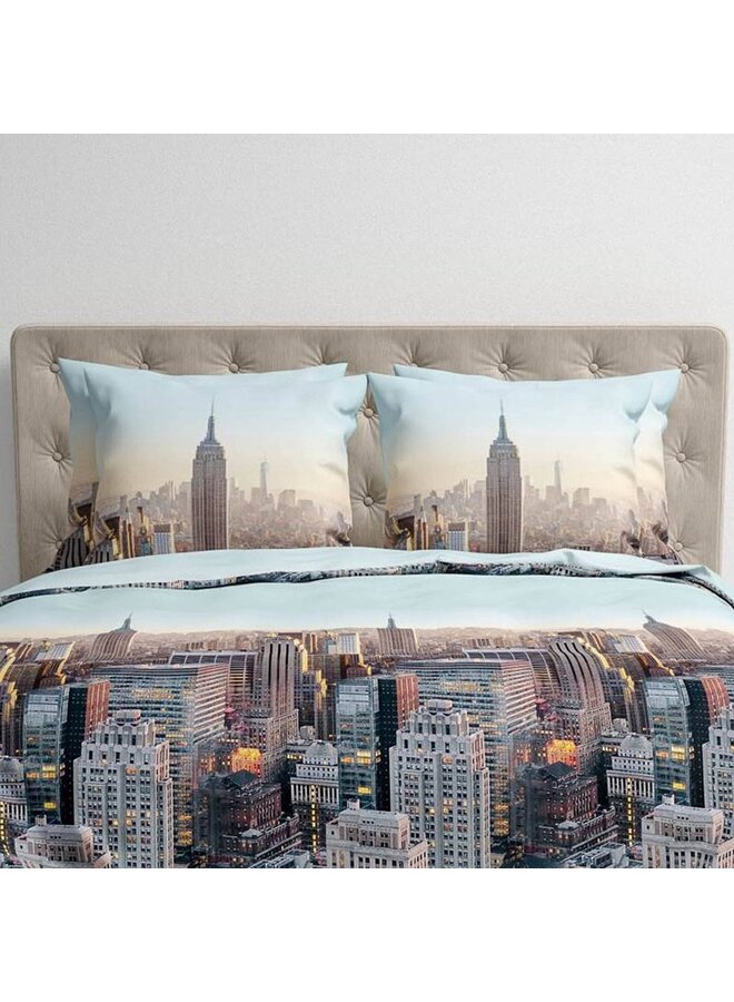 Heckett & Lane Dekbedovertrek Hayden Blauw - Flanel