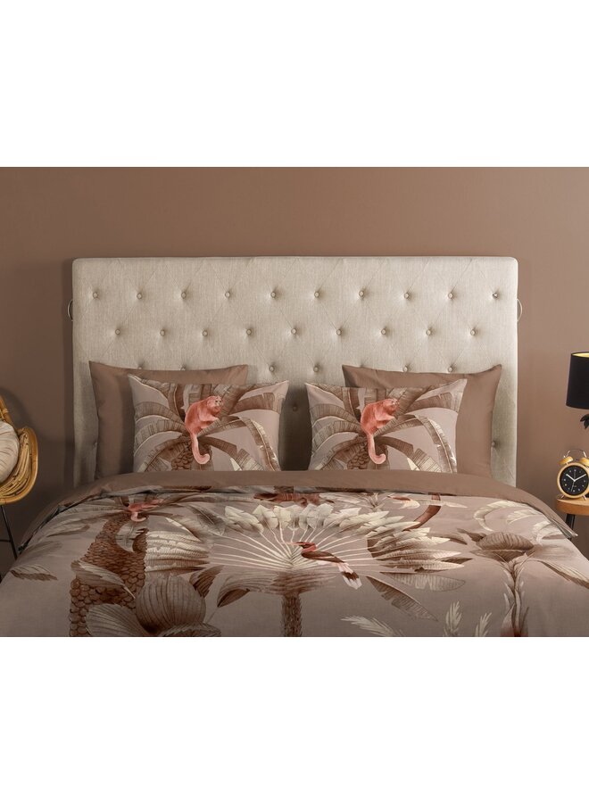 Good Morning Dekbedovertrek Fuji Taupe - Katoen