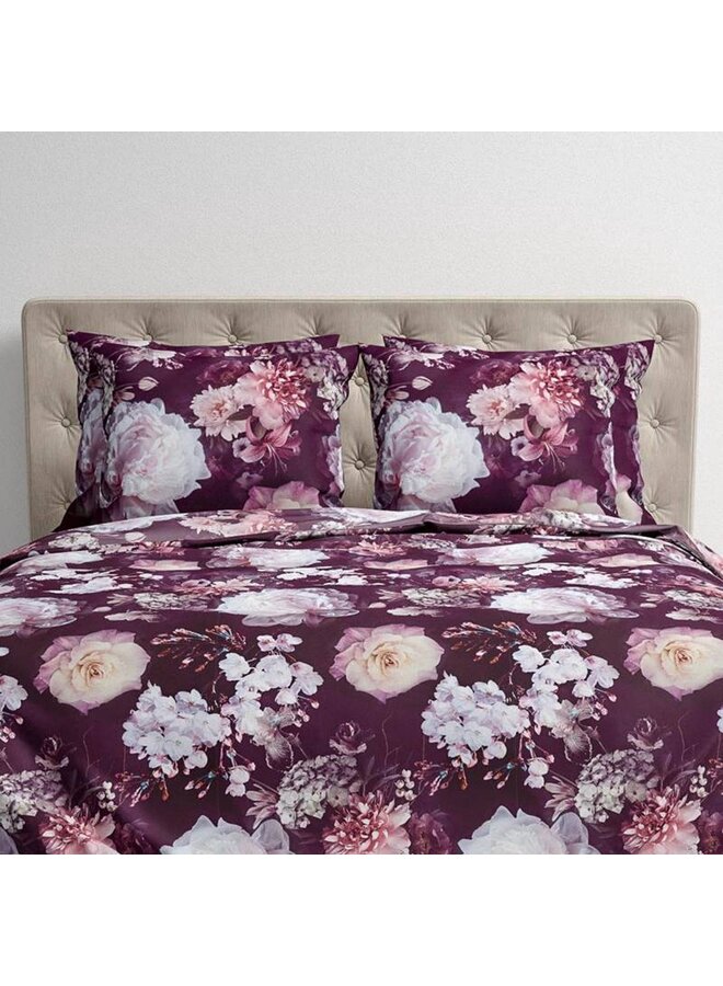 Heckett & Lane Dekbedovertrek Mina Rood - Flanel