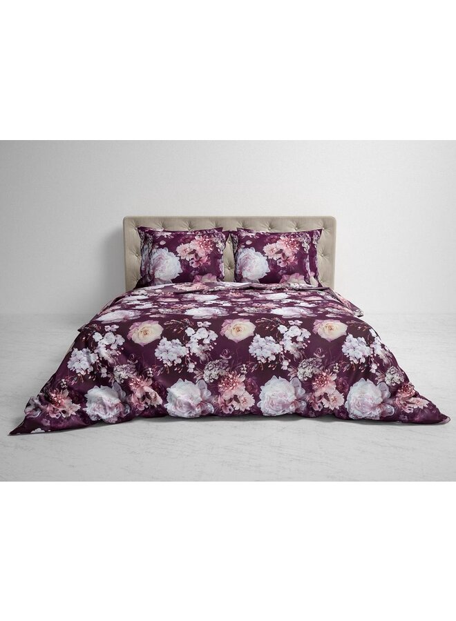 Heckett & Lane Dekbedovertrek Mina Rood - Flanel