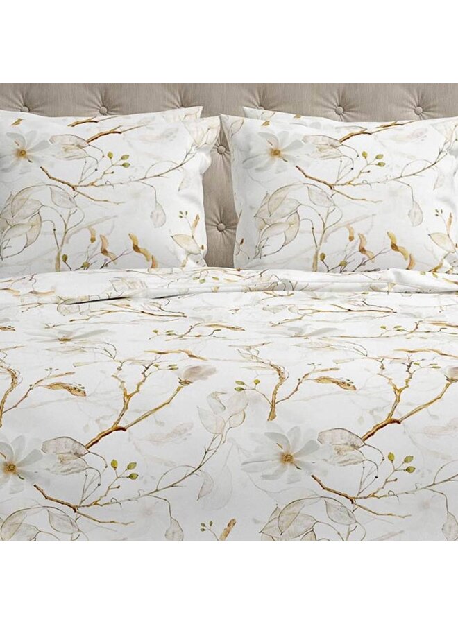 Heckett & Lane Dekbedovertrek Dortea Wit - Flanel