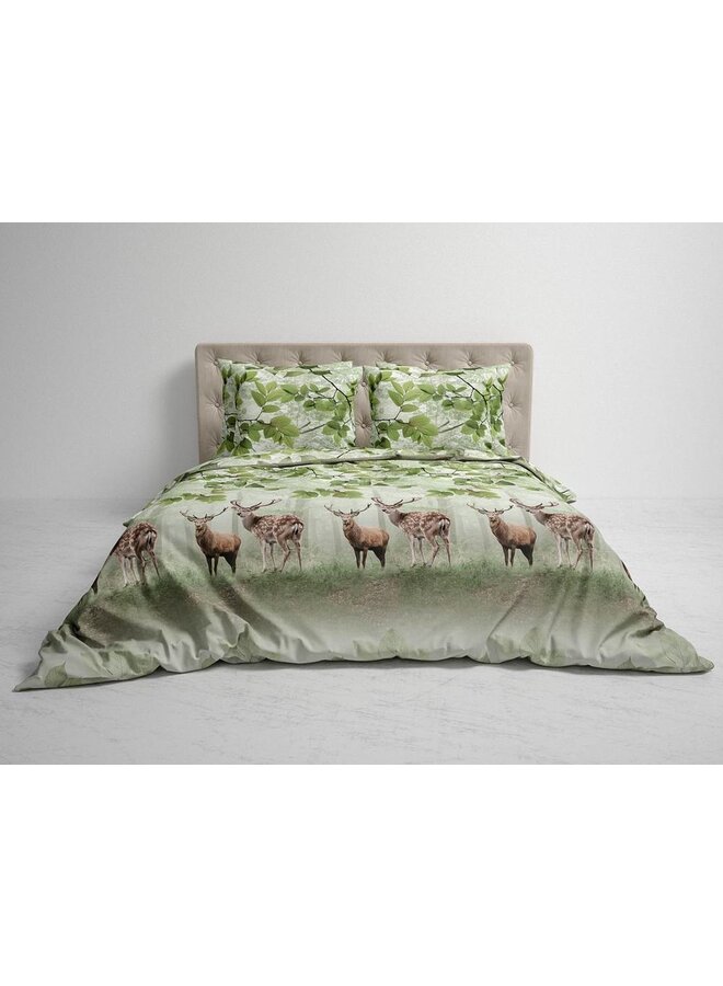 Heckett & Lane Dekbedovertrek Tobias Groen - Flanel