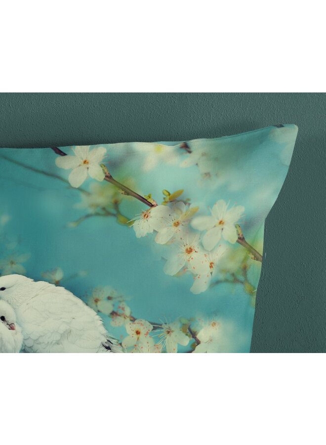 Good Morning Dekbedovertrek Loving Aqua - Katoen