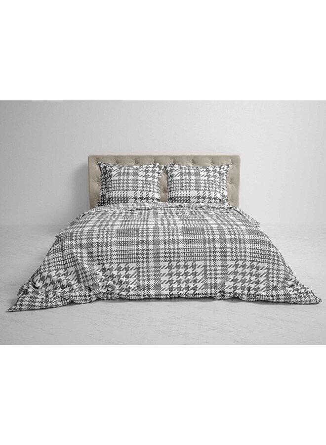 Heckett & Lane Dekbedovertrek Rex Zwart - Flanel