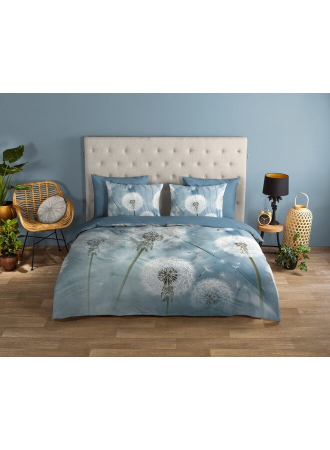 Good Morning Dekbedovertrek Wishfull Blauw - Katoen