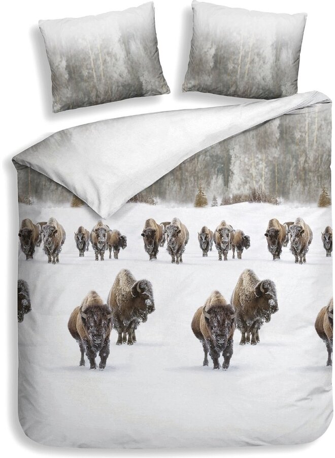 Dekbedovertrek Obrien Wit - Flanel