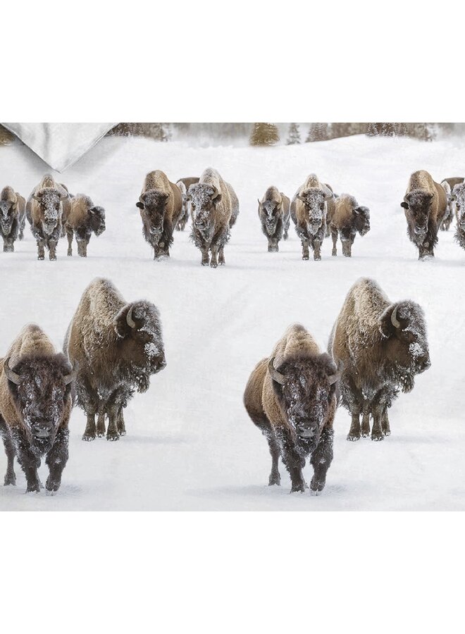 Heckett & Lane Dekbedovertrek Obrien Wit - Flanel