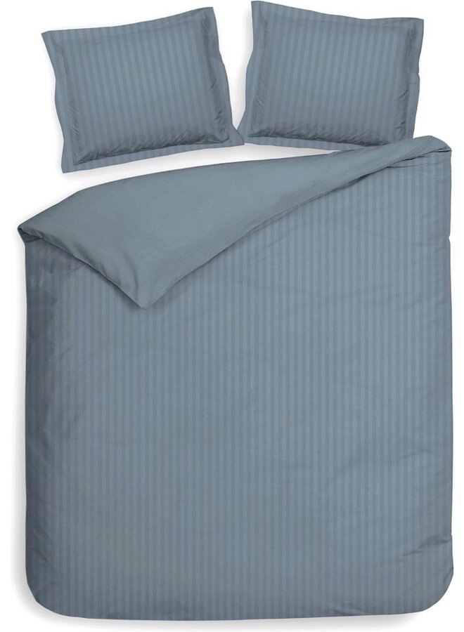Heckett & Lane Dekbedovertrek Banda Blauw - Katoensatijn