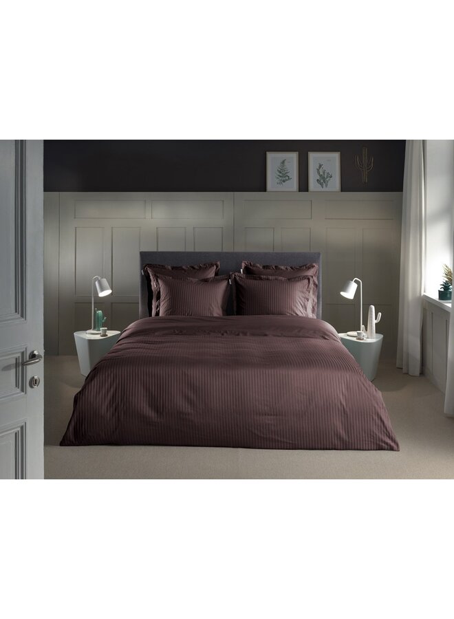 Heckett & Lane Dekbedovertrek Banda Bruin - Katoensatijn