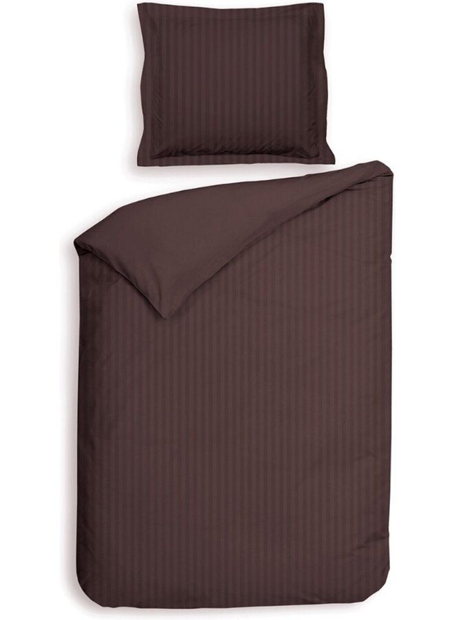 Heckett & Lane Dekbedovertrek Banda Bruin - Katoensatijn