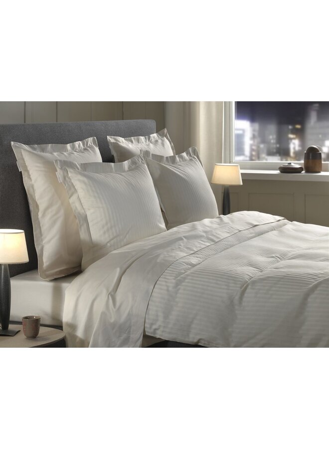 Heckett & Lane Dekbedovertrek Banda Creme - Katoensatijn