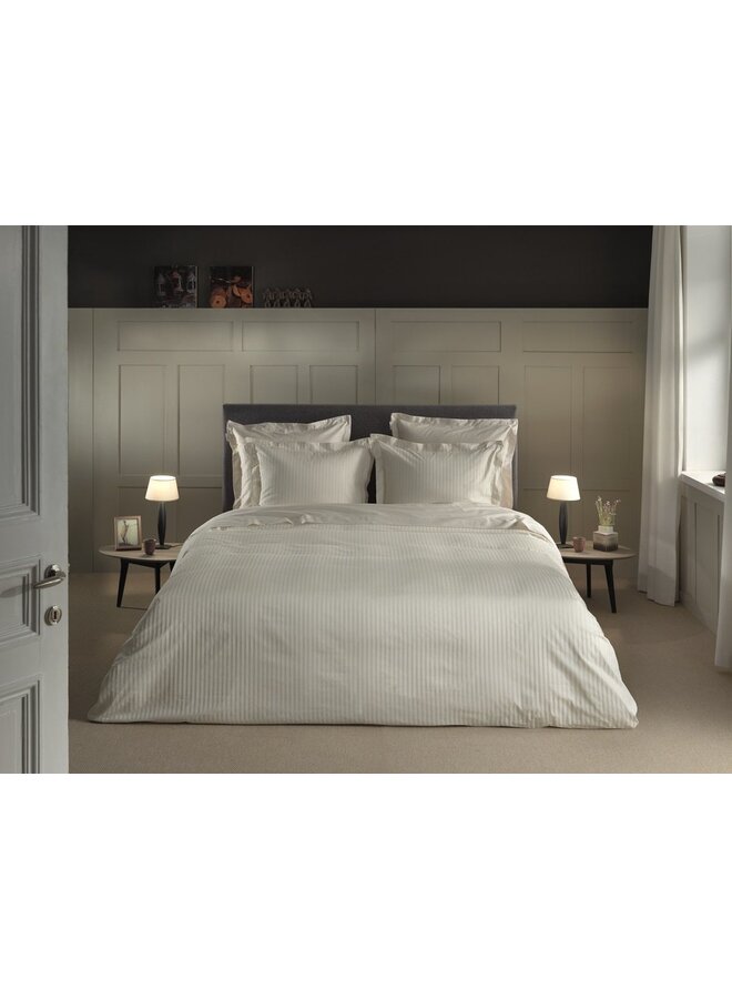 Heckett & Lane Dekbedovertrek Banda Creme - Katoensatijn