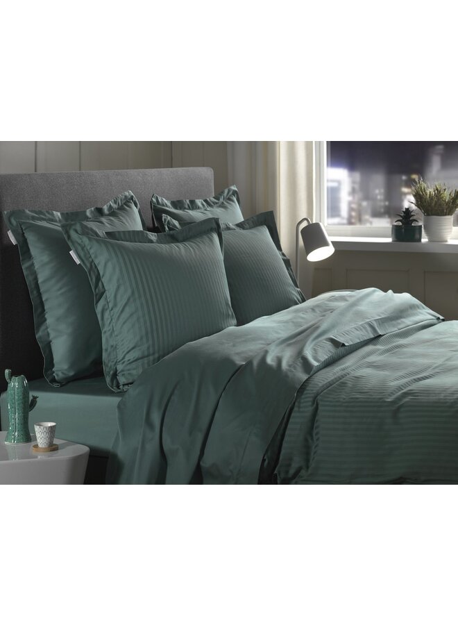 Heckett & Lane Dekbedovertrek Banda Groen - Katoensatijn