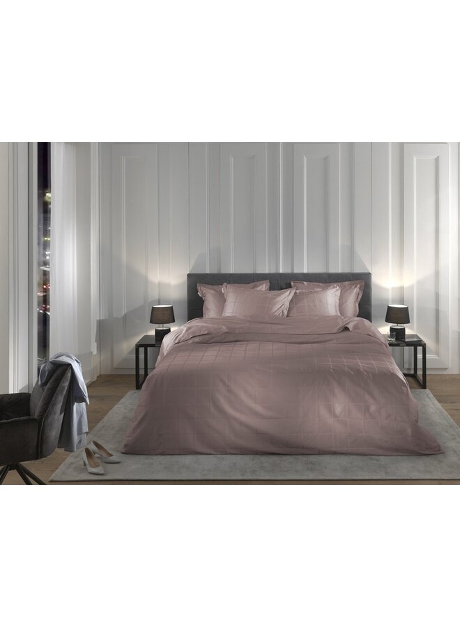 Heckett & Lane Dekbedovertrek Diamante Roze - Katoensatijn