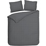 Heckett & Lane Dekbedovertrek Diamante Antraciet - Katoensatijn