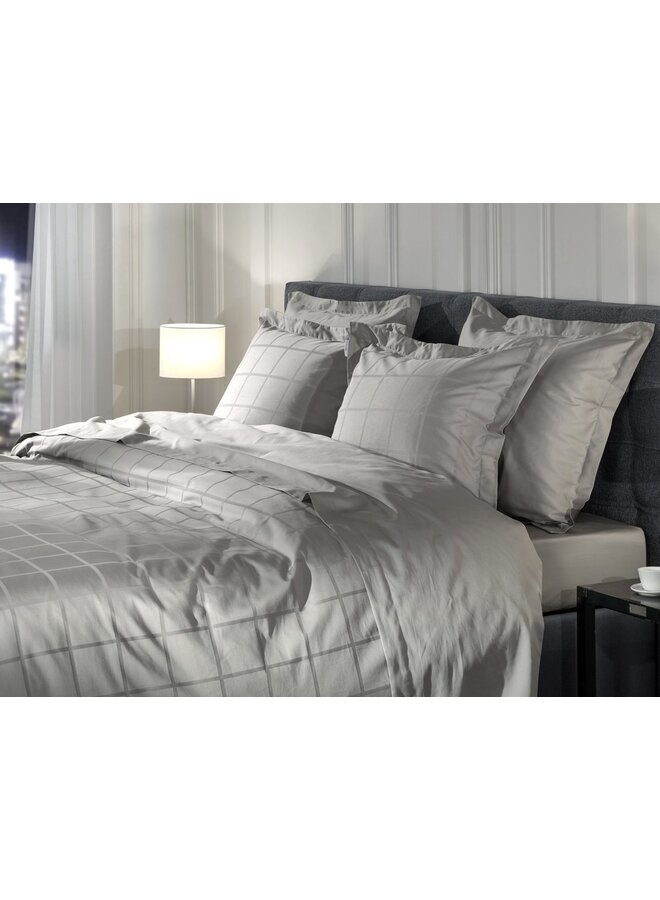Heckett & Lane Dekbedovertrek Diamante Grijs - Katoensatijn