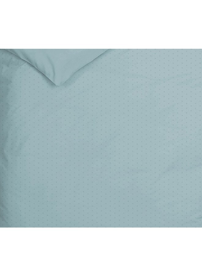 Heckett & Lane Dekbedovertrek Punto Licht Blauw - Katoensatijn