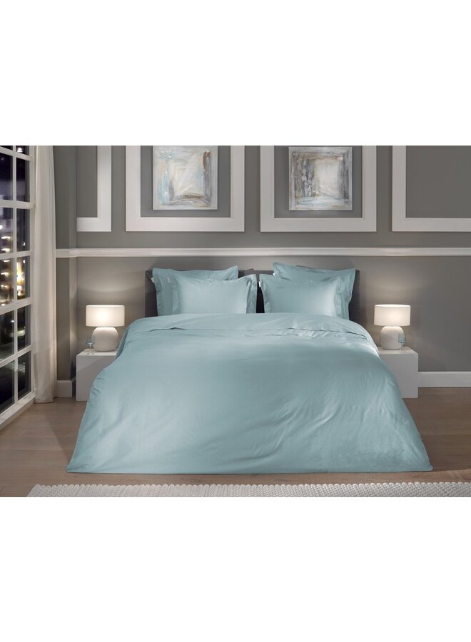 Heckett & Lane Dekbedovertrek Punto Licht Blauw - Katoensatijn