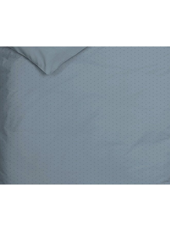 Heckett & Lane Dekbedovertrek Punto Blauw - Katoensatijn