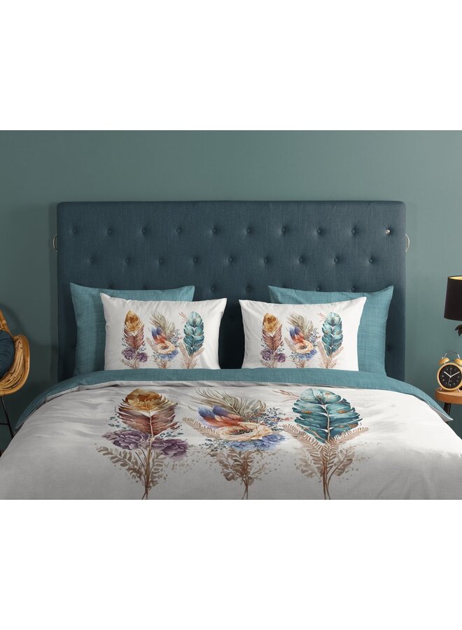 Good Morning Dekbedovertrek Via Multi - Katoen