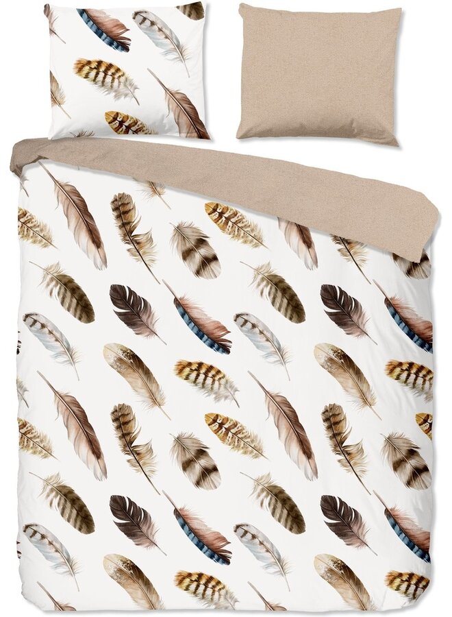 Good Morning Dekbedovertrek Fedra Zand - Katoen