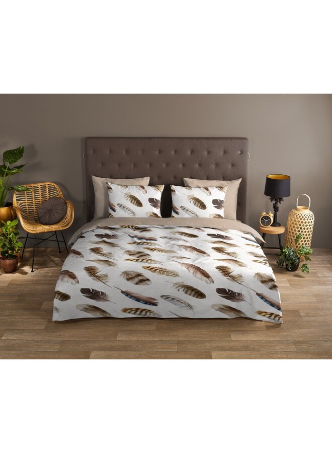 Good Morning Dekbedovertrek Fedra Zand - Katoen