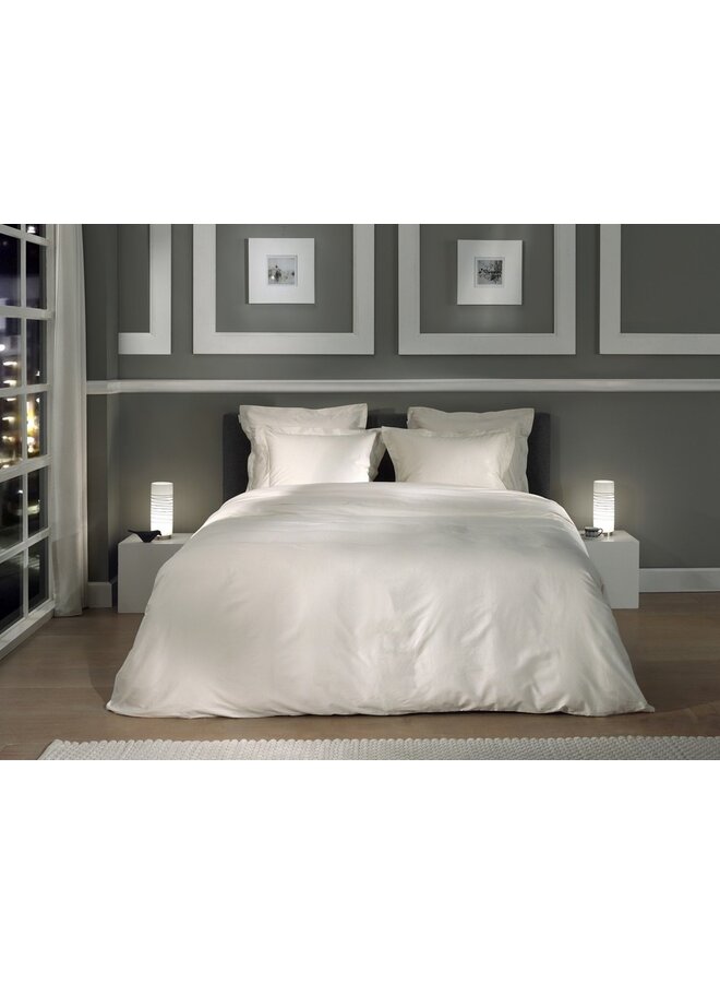 Heckett & Lane Dekbedovertrek Punto Creme - Katoensatijn