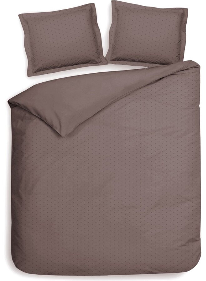 Dekbedovertrek Punto Roze - Katoensatijn PL1