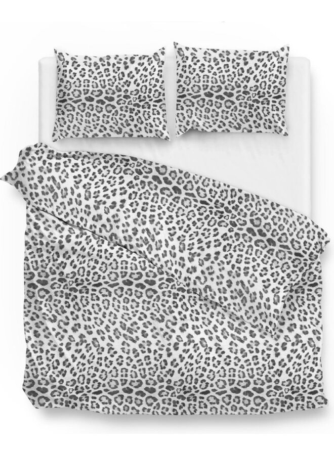 ZO! Home Dekbedovertrek Lev Grijs - Flanel