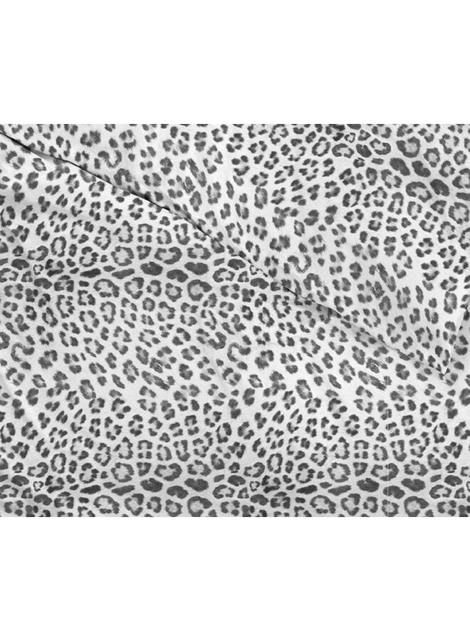 ZO! Home Dekbedovertrek Lev Grijs - Flanel