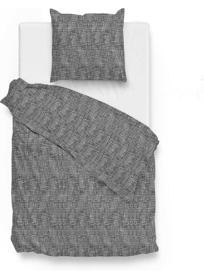ZO! Home Dekbedovertrek Blitz Taupe - Flanel