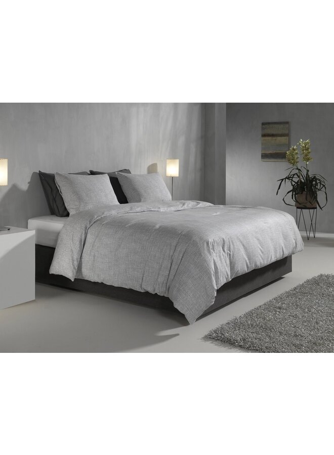 ZO! Home Dekbedovertrek Blitz Grijs - Flanel