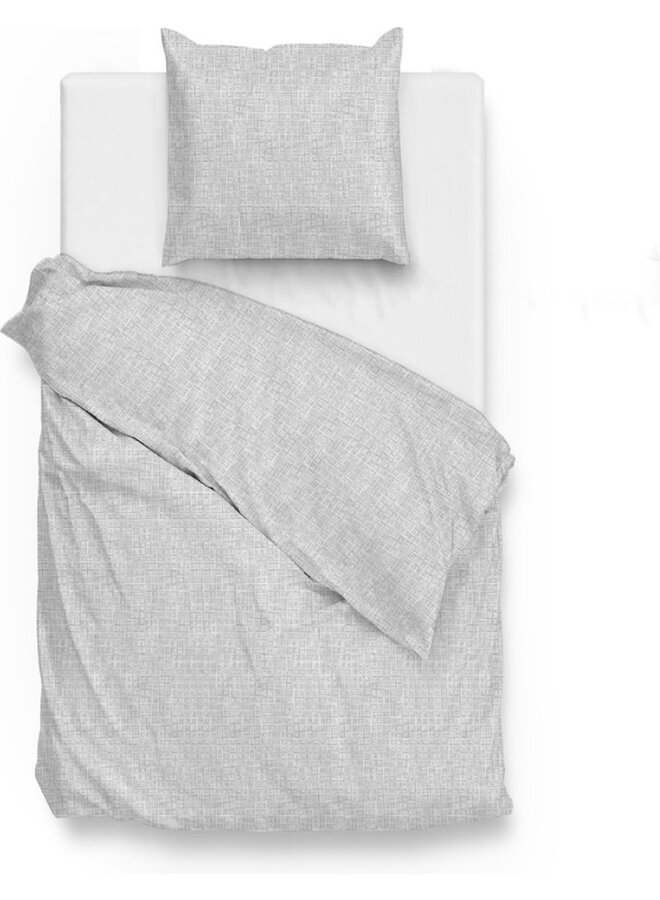 ZO! Home Dekbedovertrek Blitz Grijs - Flanel