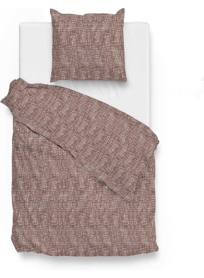 ZO! Home Dekbedovertrek Blitz Rood - Flanel