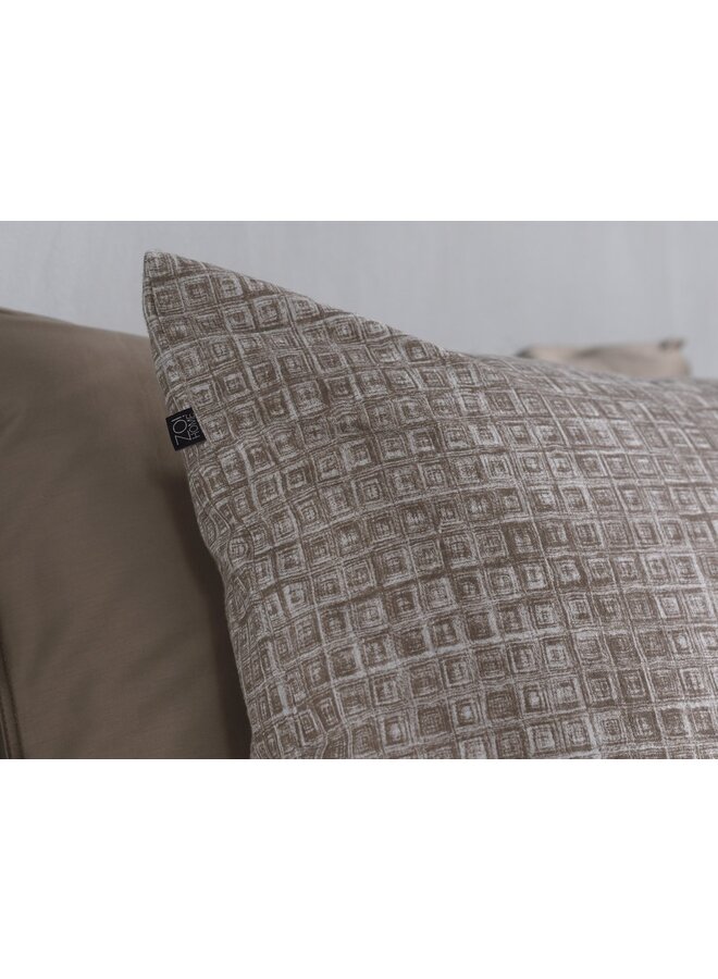 ZO! Home Dekbedovertrek Blitz Taupe - Flanel