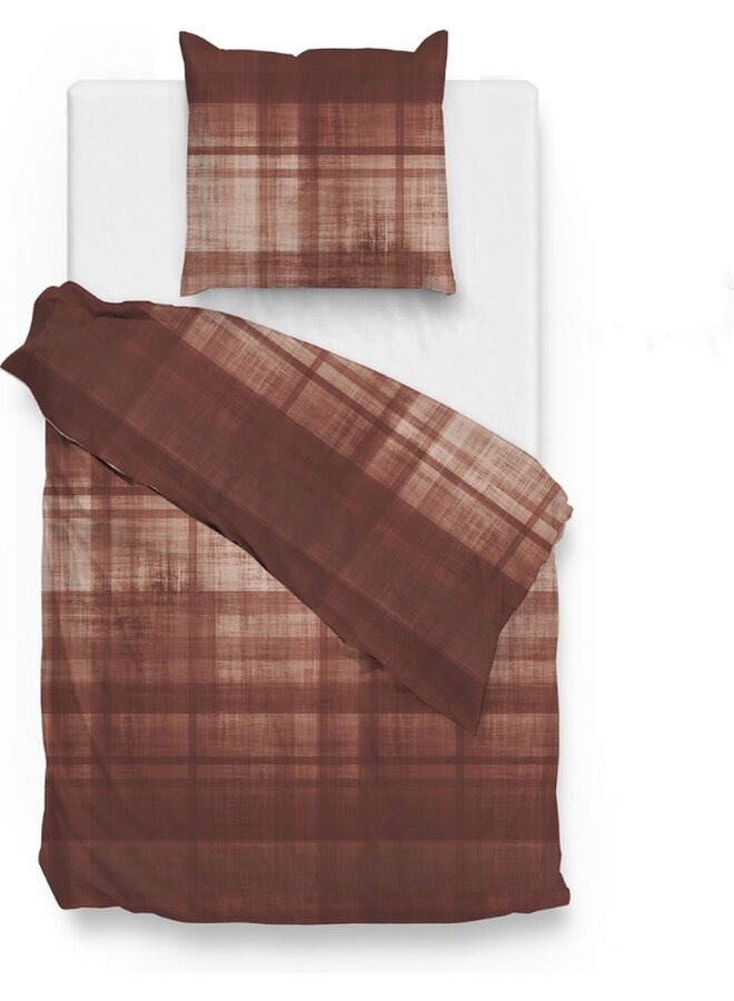ZO! Home Dekbedovertrek Marley Rood - Flanel