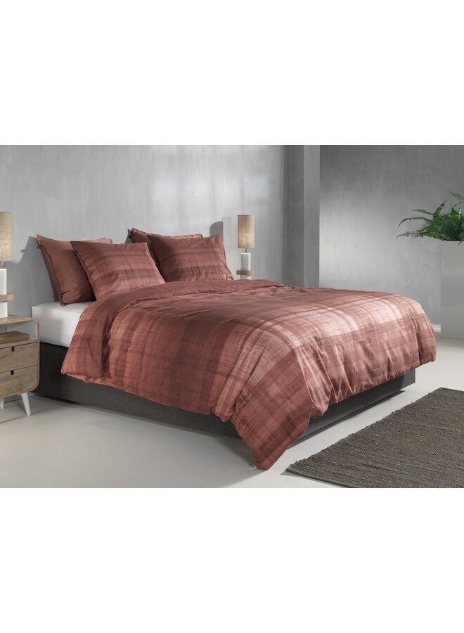 ZO! Home Dekbedovertrek Marley Rood - Flanel