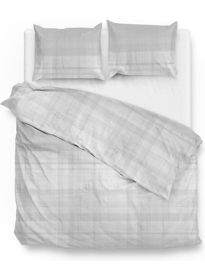 ZO! Home Dekbedovertrek Marley Grijs - Flanel
