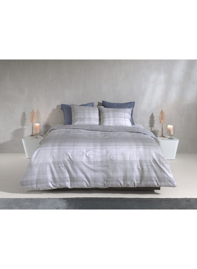 ZO! Home Dekbedovertrek Marley Grijs - Flanel