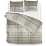 ZO! Home Flanel Dekbedovertrek Taupe