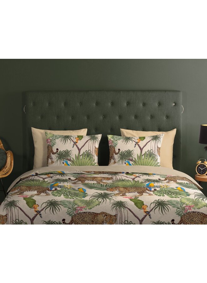 Good Morning Dekbedovertrek Tropical Multi - Katoen