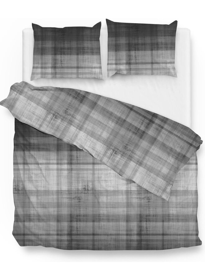 Dekbedovertrek Marley Antraciet - Flanel PL3