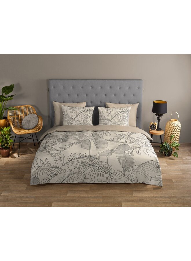 Good Morning Dekbedovertrek Sym Zand - Katoen